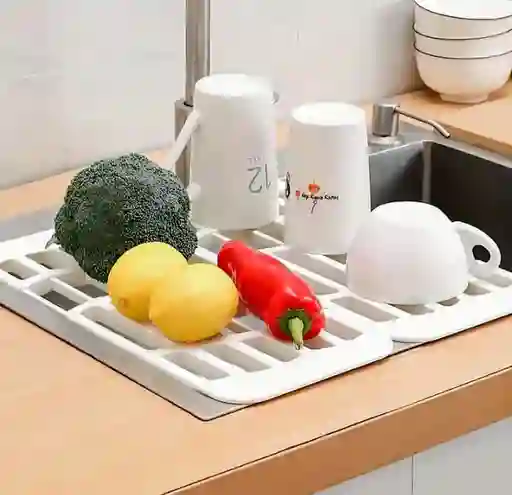 Estante Resistente Y Ajustable Escurridor Para Lavaplatos (blanco)