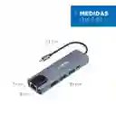 Hub Usb C Adaptador Multipuerto Rj45 5 En 1 Linkon Mac Win