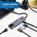 Hub Usb C Adaptador Multipuerto Rj45 5 En 1 Linkon Mac Win