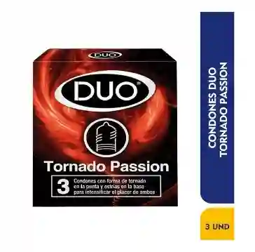 Preservativo Duo Tornado Passion Caja X 3