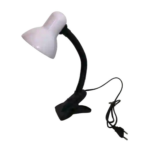 Lámpara De Pinza Flexible Pequeña Blanca