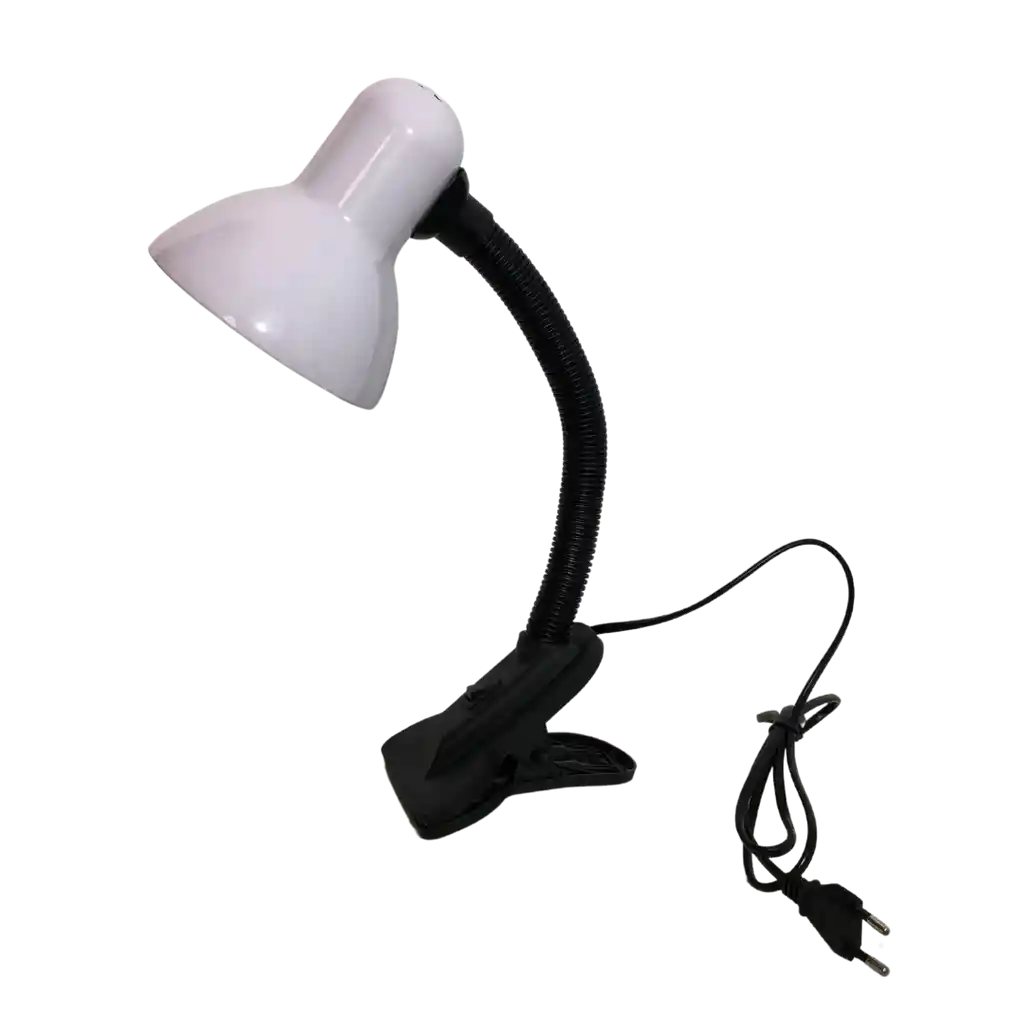 Lámpara De Pinza Flexible Pequeña Blanca