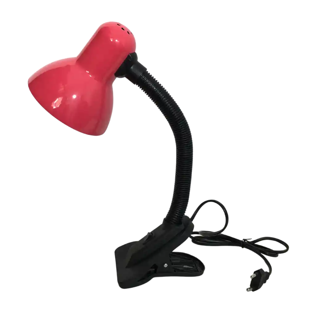 Lámpara De Pinza Flexible Pequeña Roja