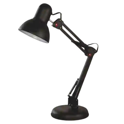 Lámpara De Mesa Negra Escualizable
