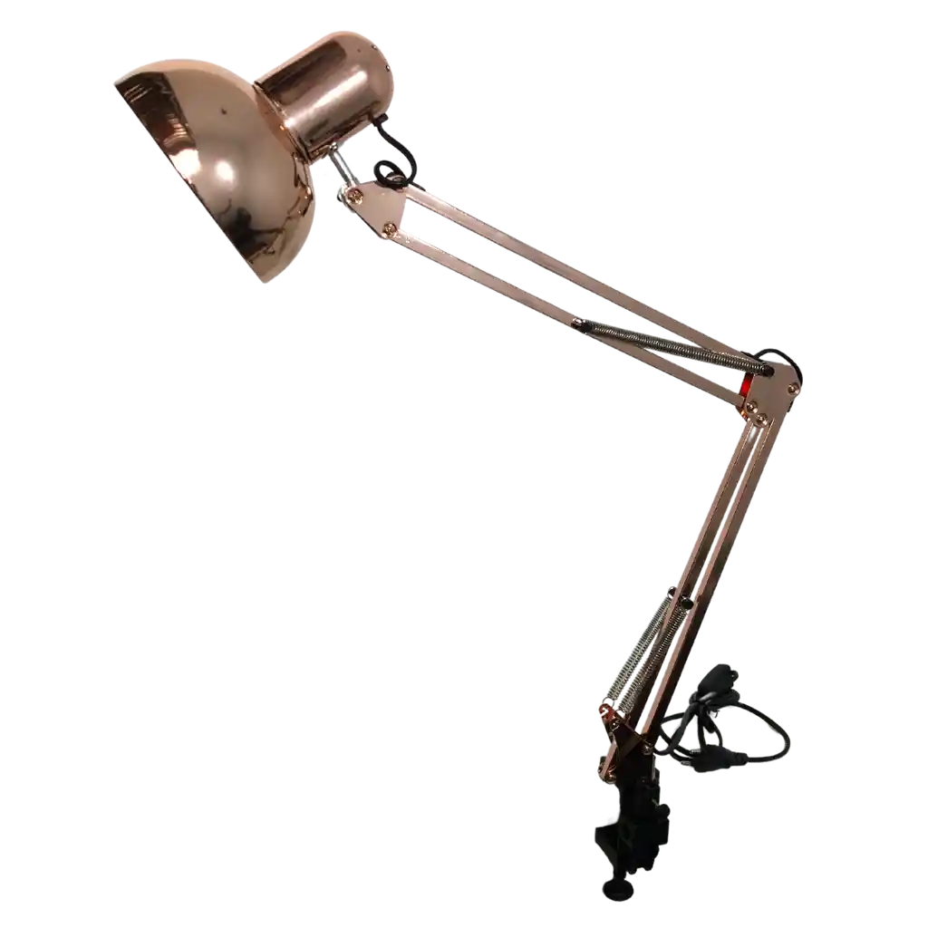 Lámpara De Prensa Escualizable oro Rosa