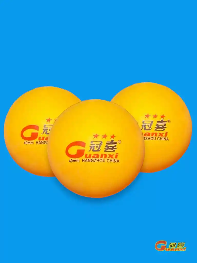 Pelotas De Ping Pong 3 Unidades Guanxi Hangzhou China, Bolas Tres Estrellas, Tenis De Mesa