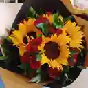 Ramo De Girasoles Y Rosas