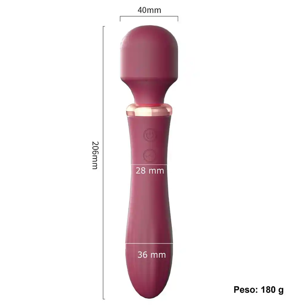 Vibrador Masajeador Varita Mágica Micrófono Lilo