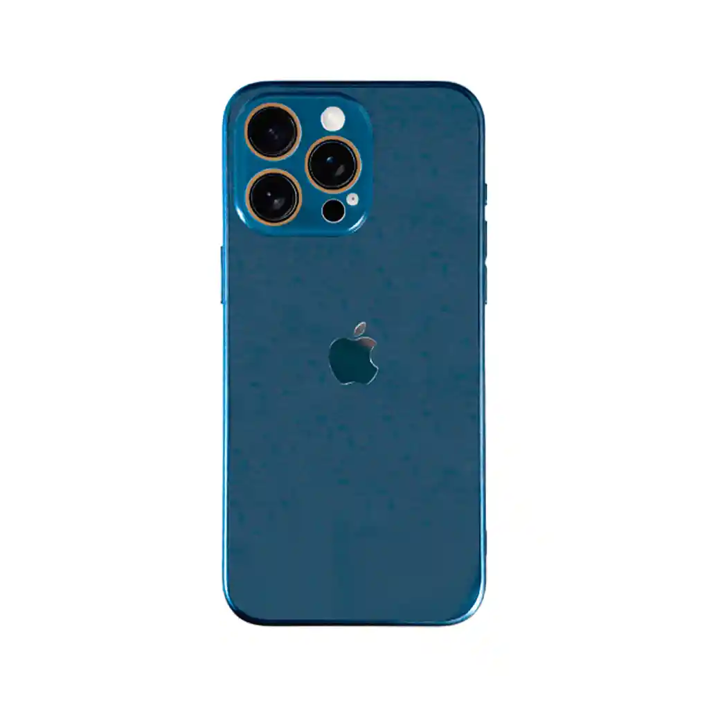 Estuche Iphone 15 Metal Titanium (azul)