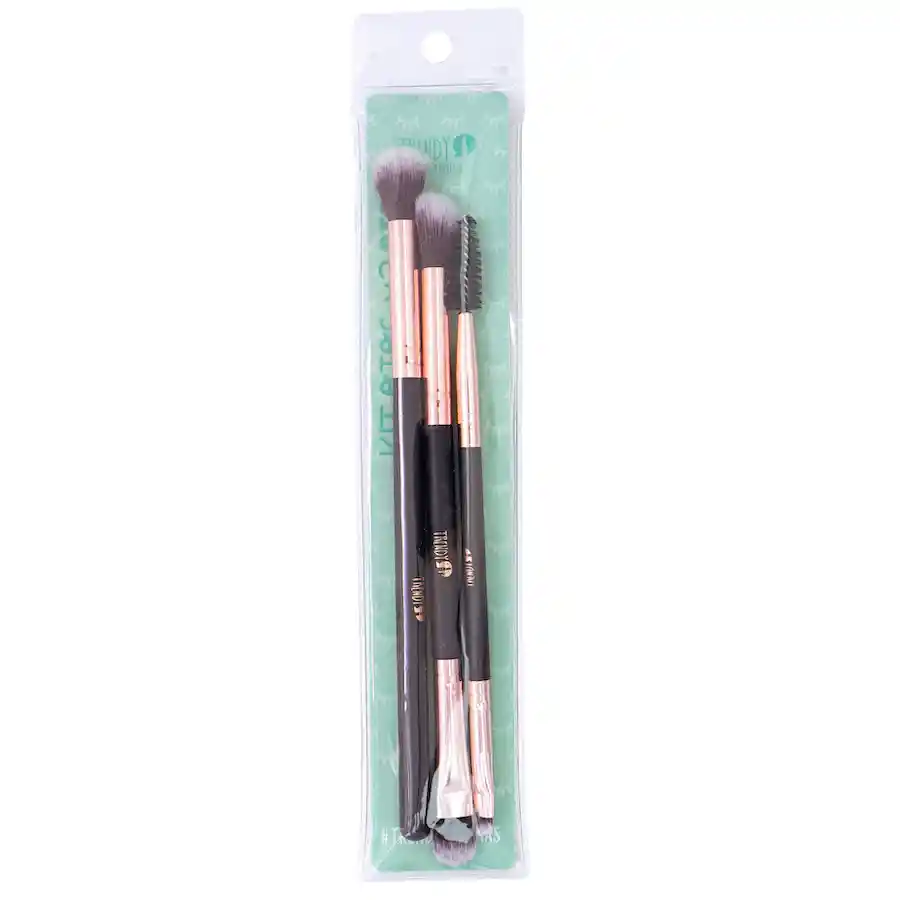 Kit Brocha Trendy Ojos X 3 Generica Bt06