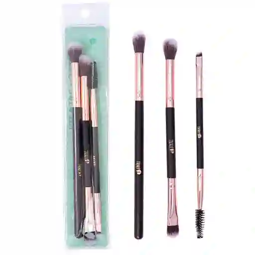 Kit Brocha Trendy Ojos X 3 Generica Bt06