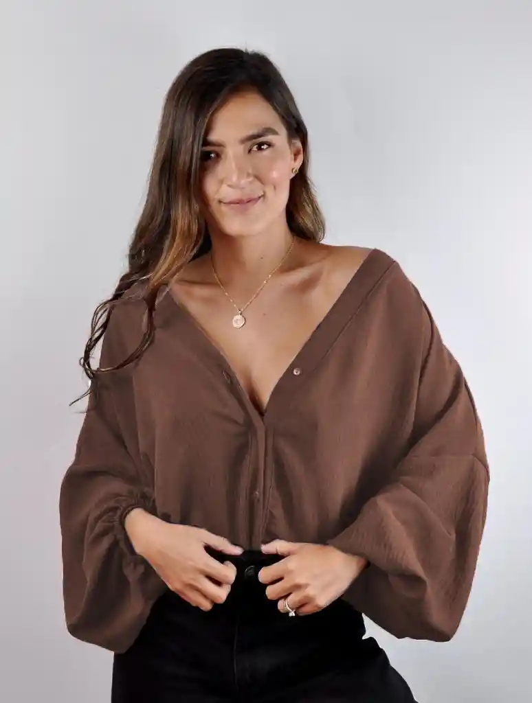 Blusa Ocaso Cocoa Única