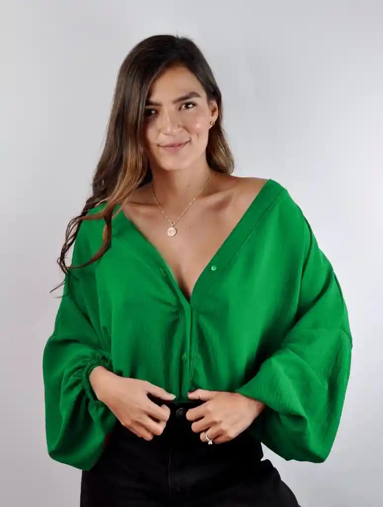 Blusa Ocaso Verde Cali Única