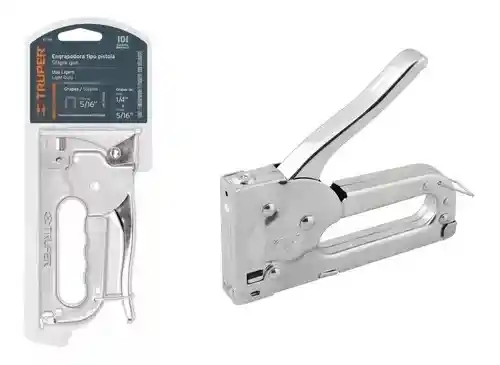 Engrapadora Tipo Pistola Para ¼" Y 5/16", Con 200 Grapas
