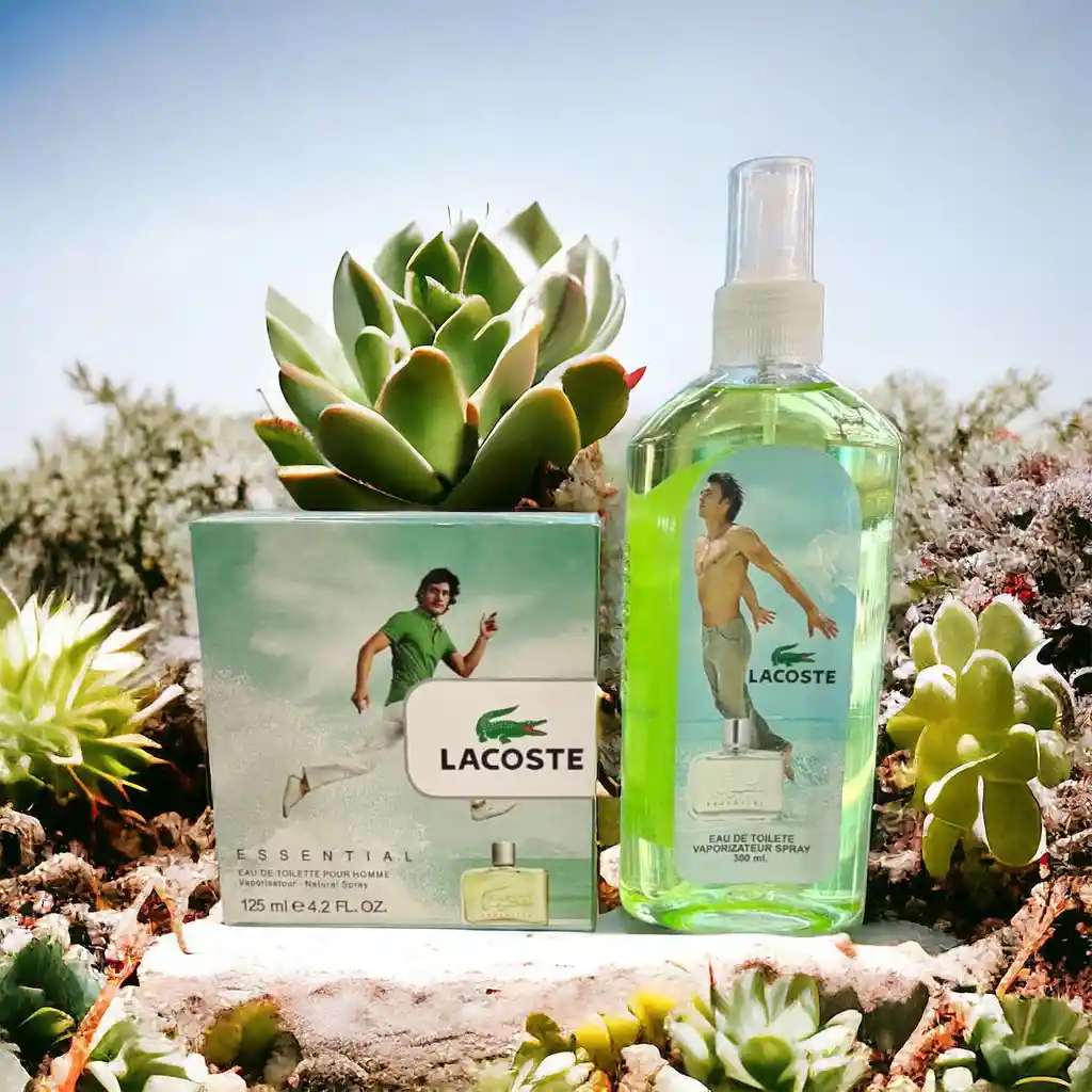 Gran Promoción Perfume + Splash 300ml Lacoste Essential