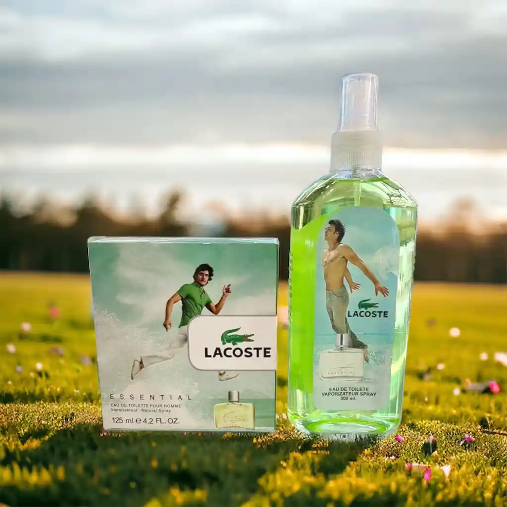 Gran Promoción Perfume + Splash 300ml Lacoste Essential