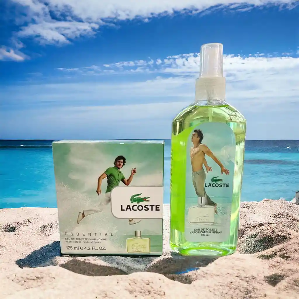 Gran Promoción Perfume + Splash 300ml Lacoste Essential