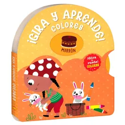 Libro Didáctico Gira Y Aprende Los Colores Para Niños Bebes