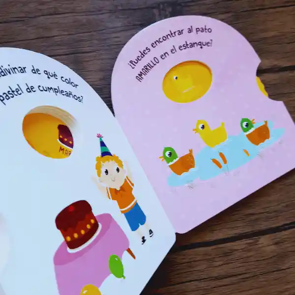 Libro Didáctico Gira Y Aprende Los Colores Para Niños Bebes