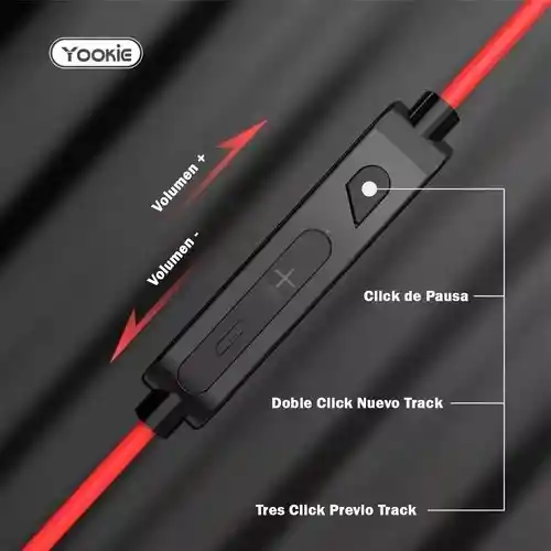 Audífonos Gaming Earphone Yookie Gm01