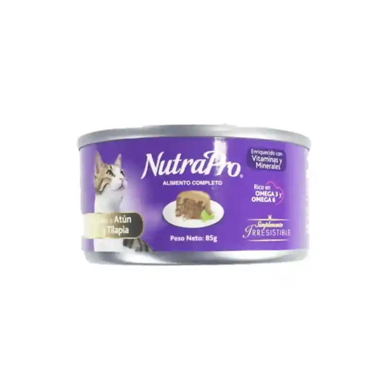 Nutrapro Gato Sabor Atun Y Tilapia X 85 Gr