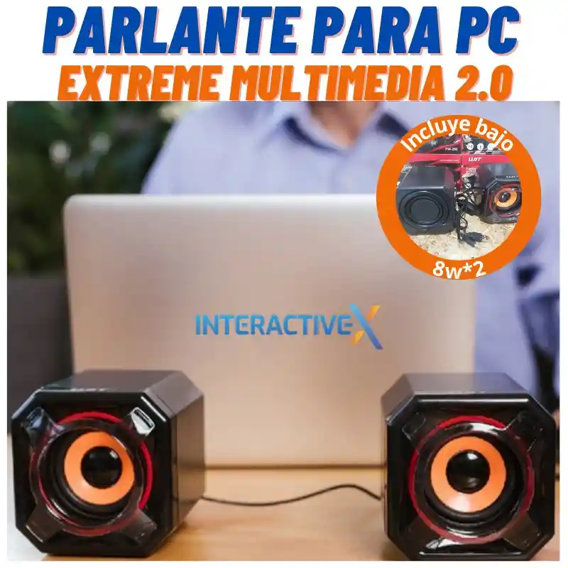 Parlantes Para Pc Y Portatil Wit Pm210 / Speaker 8w*2