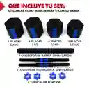 Set Mancuernas Pesas Ajustables Total 30kg + Barra