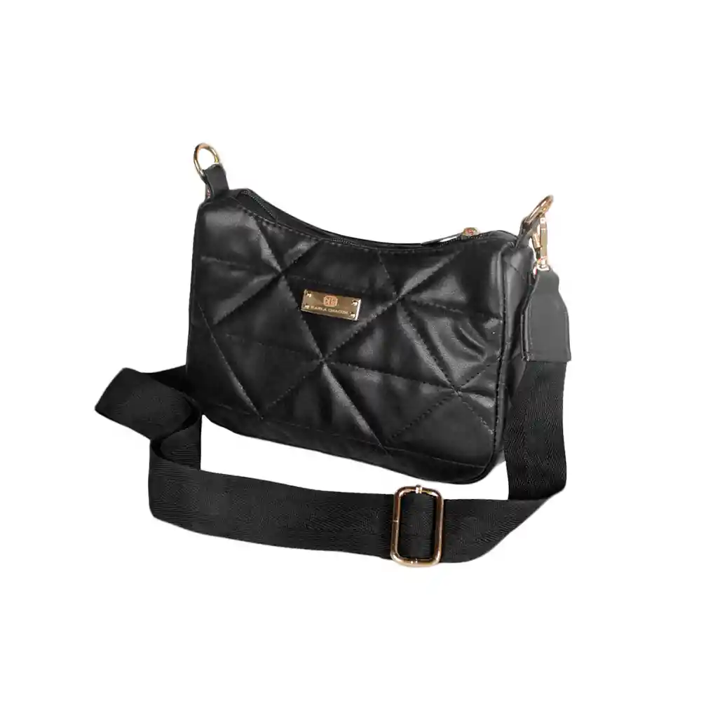 Bolso Dama Manos Libres Mujer Con Monedero Karla Chacon Rina Negro