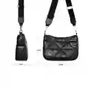 Bolso Dama Manos Libres Mujer Con Monedero Karla Chacon Rina Negro