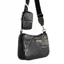 Bolso Dama Manos Libres Mujer Con Monedero Karla Chacon Rina Negro