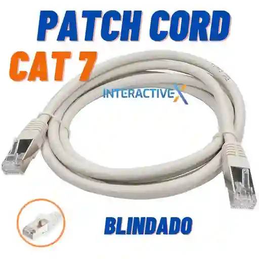 Cable Red Patch Cord 5m Cat 7 / Cable De Red 5metros Cat 7