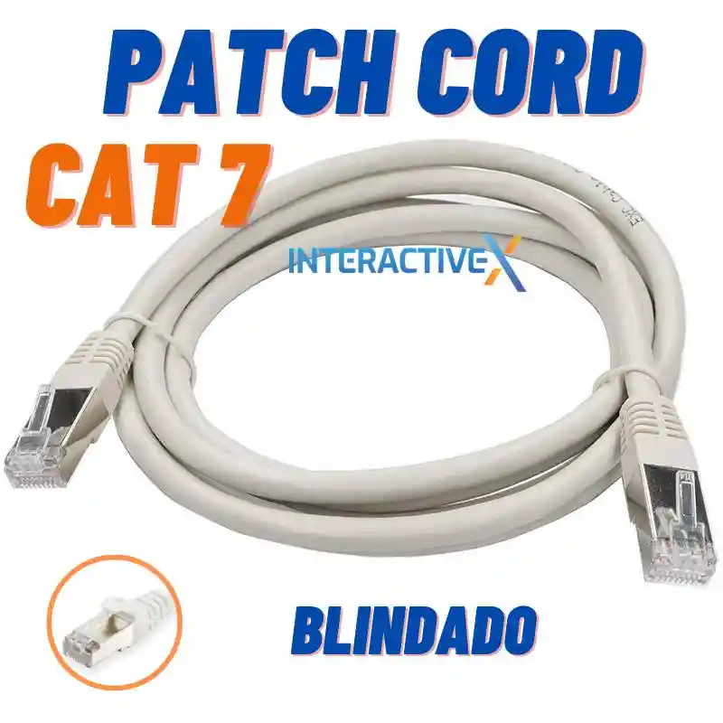 Cable Red Patch Cord 5m Cat 7 / Cable De Red 5metros Cat 7