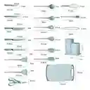 Set Utensilios Cocina En Silicona Y Juegos De Cuchillos 19pc