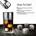 Cubos Hielo Metálicos, 6 Pzs, Acero Inoxidable