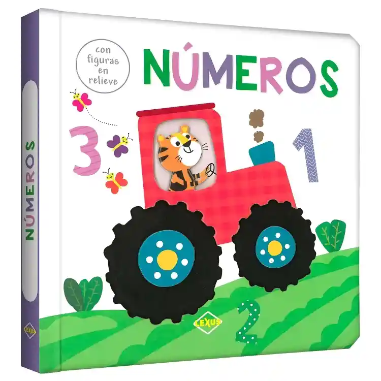 Libro Sensorial Los Números Figuras Con Relieves Niños Bebes