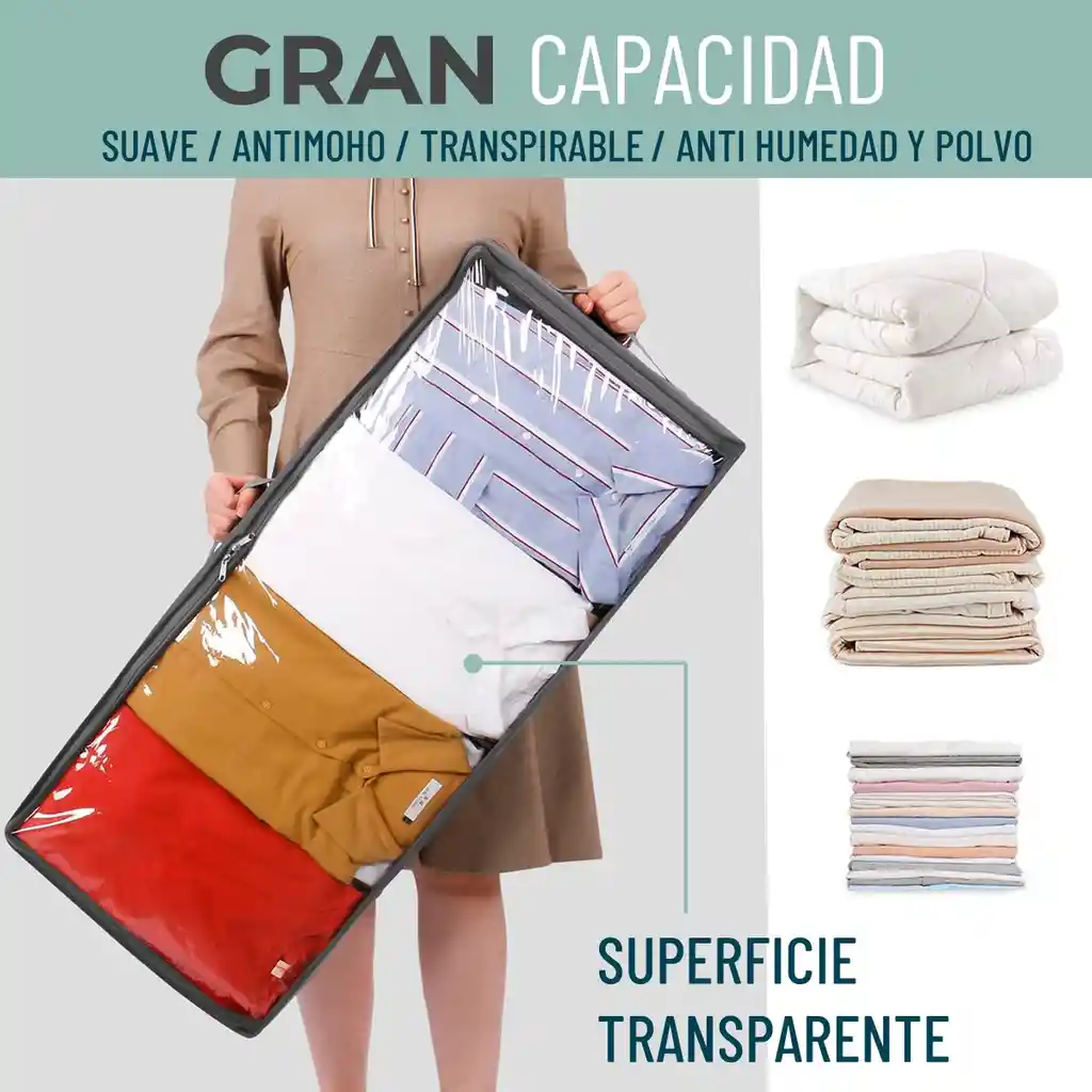 Organizador Almacenamiento De Ropa Casatua Bajo Cama Set 2