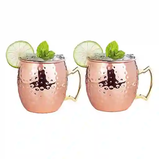 Mug Vasos Cobre Set De 2 Tazas Casatua Moscow Mule Coctel