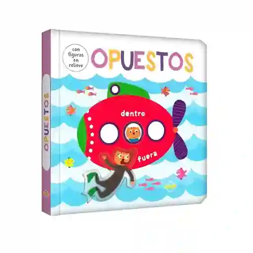 Libro Sensorial Los Opuesto Figuras Con Relieves Niños Bebes