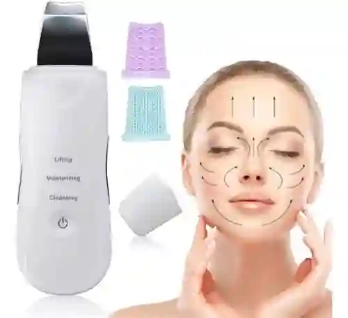 Limpiador Facial Ultrasónico 3 En1 Espátula Removedor