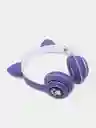 Auriculares Diadema Gato Bluetooth Colorido Led Luminoso