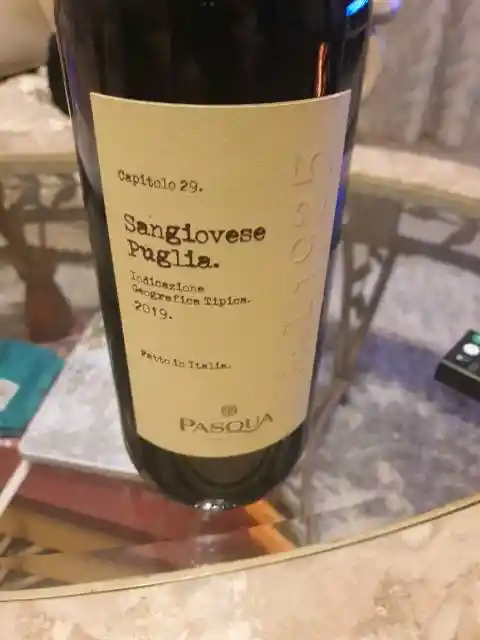 Vino Tinto Italiano Pasqua Sangiovese Di Puglia 750ml