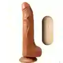 Dildo Vibrador Consolador 360° Giratorio A Control Remoto Realista 20 Cm (recargable)