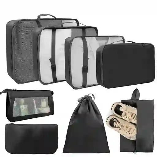 Organizador Maleta Set 8 Bolsas Casatua Viaje Equipaje