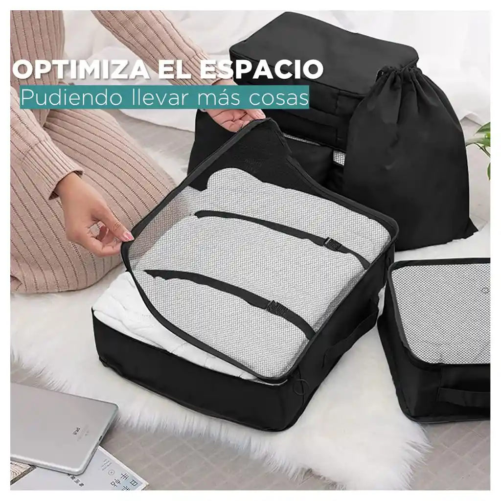 Organizador Maleta Set 8 Bolsas Casatua Viaje Equipaje