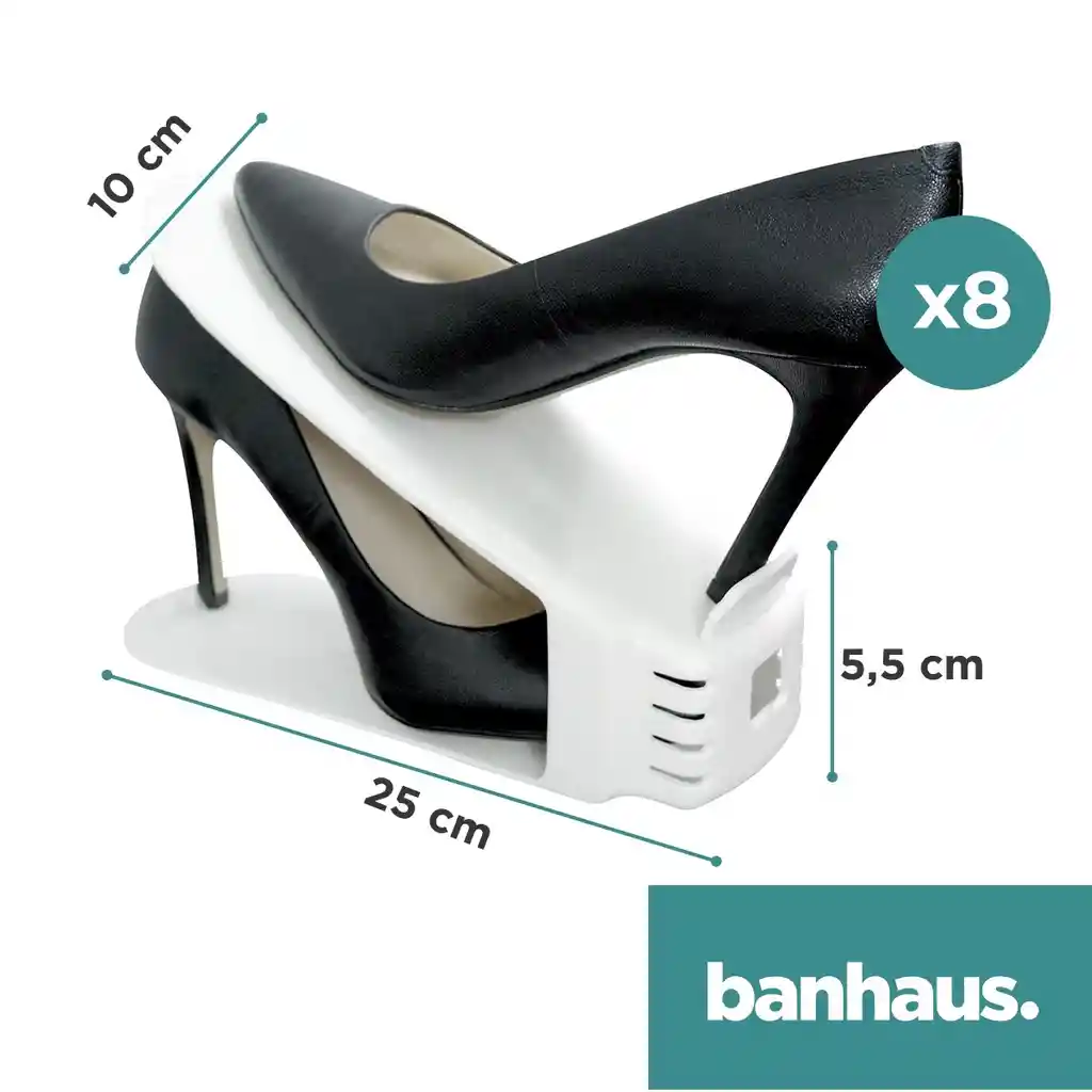 Organizador Zapatos Soporte Alzador Zapatero Banhaus Set 8