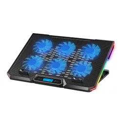 Base Refrigerante Portatil Gamer 6 Ventiladores Lcd Rgb 17