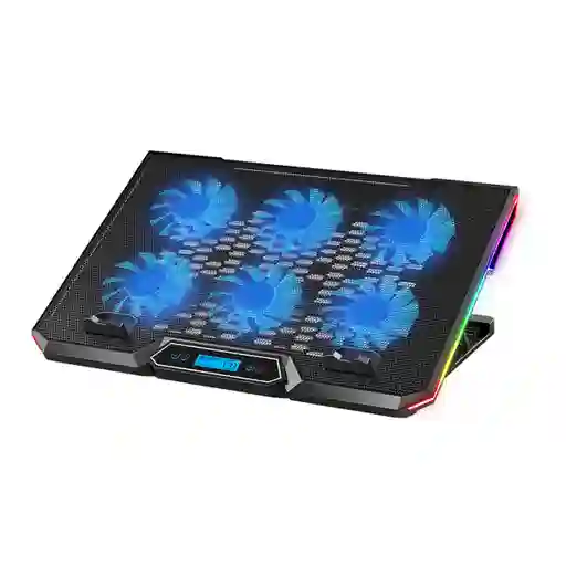 Base Refrigerante Portatil Gamer 6 Ventiladores Lcd Rgb 17