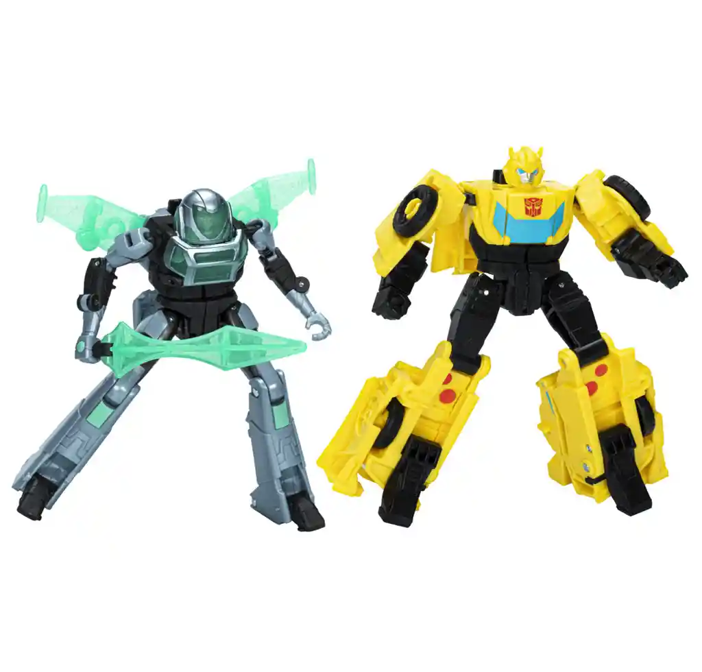 Figura De Acción Transformers Earthspark Cyber-combiner Terran Bumblebee Y Mo Malto