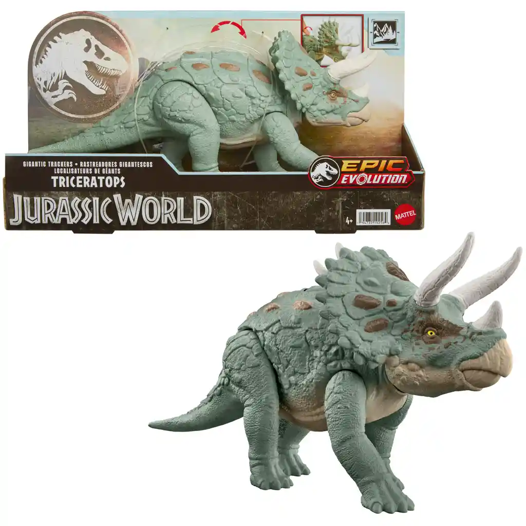 Jurassic World Dinosaurio Rastreadores Gigantes Triceratops