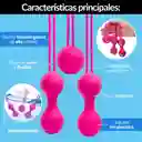 Kit 3 Bolas Vaginales Kegel Con Peso Silicona Médica